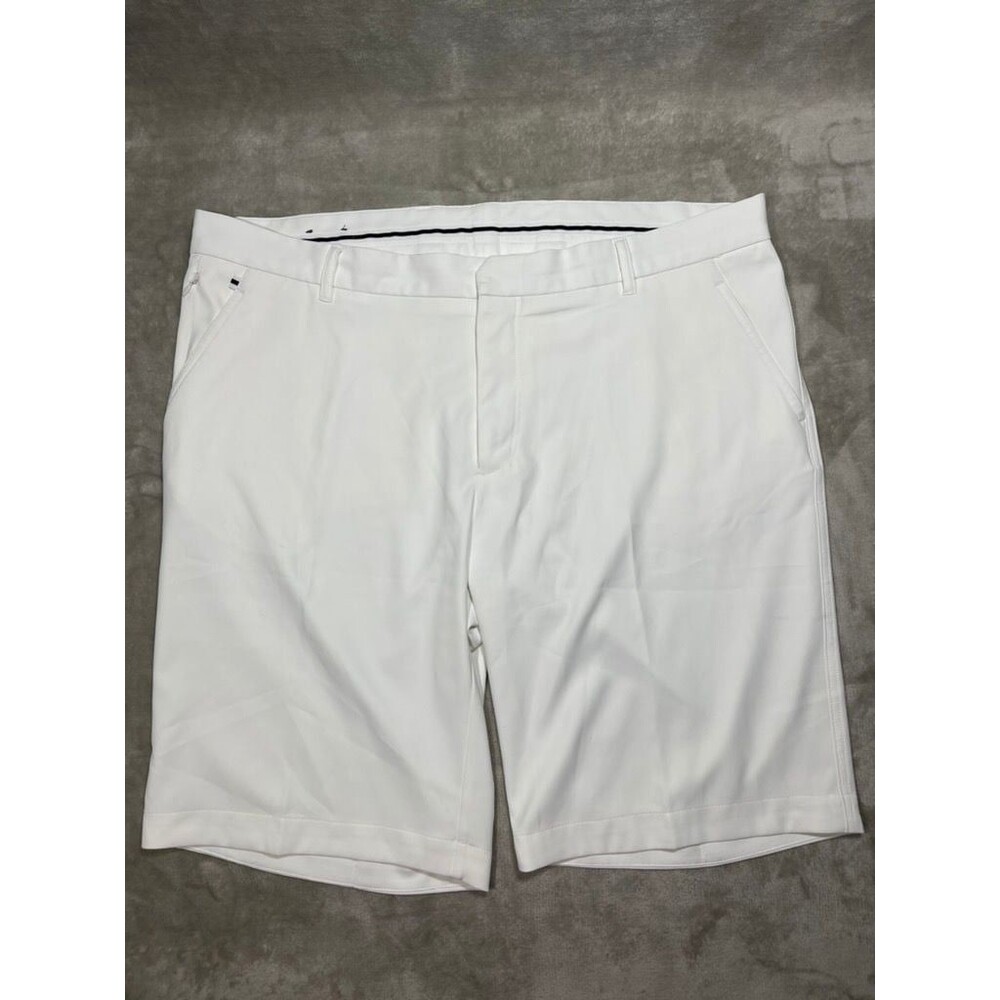 J.Lindeberg Shorts Mens Size 40 White Micro Stretch Golf Performance Casual